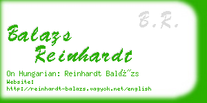 balazs reinhardt business card